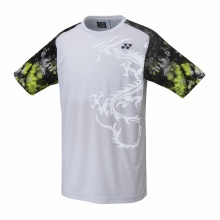 Yonex Badminton-Tshirt Crew Neck Graphic Dragon weiss Herren